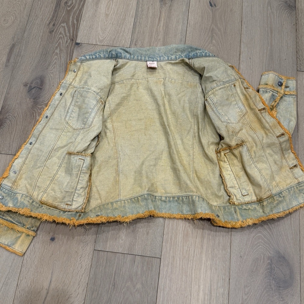 Revice Fringe Denim Jacket Unisex Small - Picture 3 of 6
